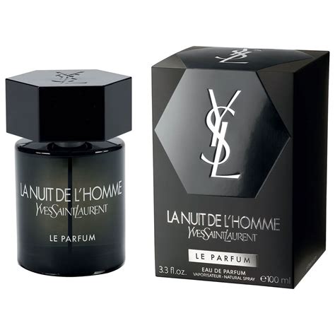 yvessaintlaurent ysl l'homme nuit black le parfum for man|la nuit de l'homme perfume.